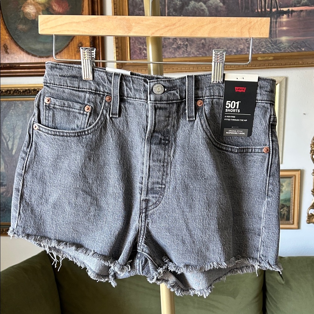 NWT 501 Levi's High-Rise Denim Cutoff Shorts